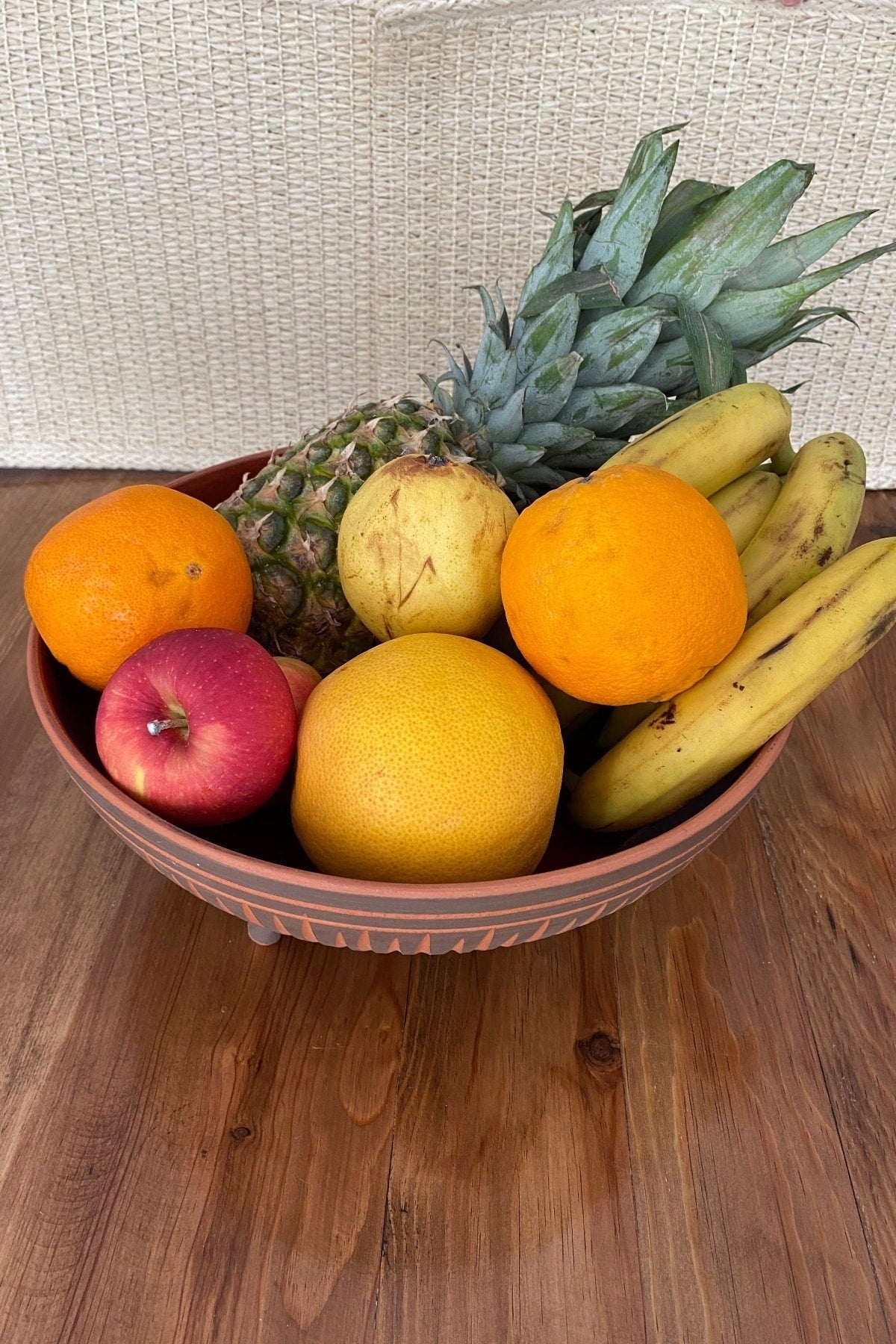 El Yapımı Ayaklı Dekoratif Sarı Sunum Kasesi-şekerlik-meyvelik 26 Cm