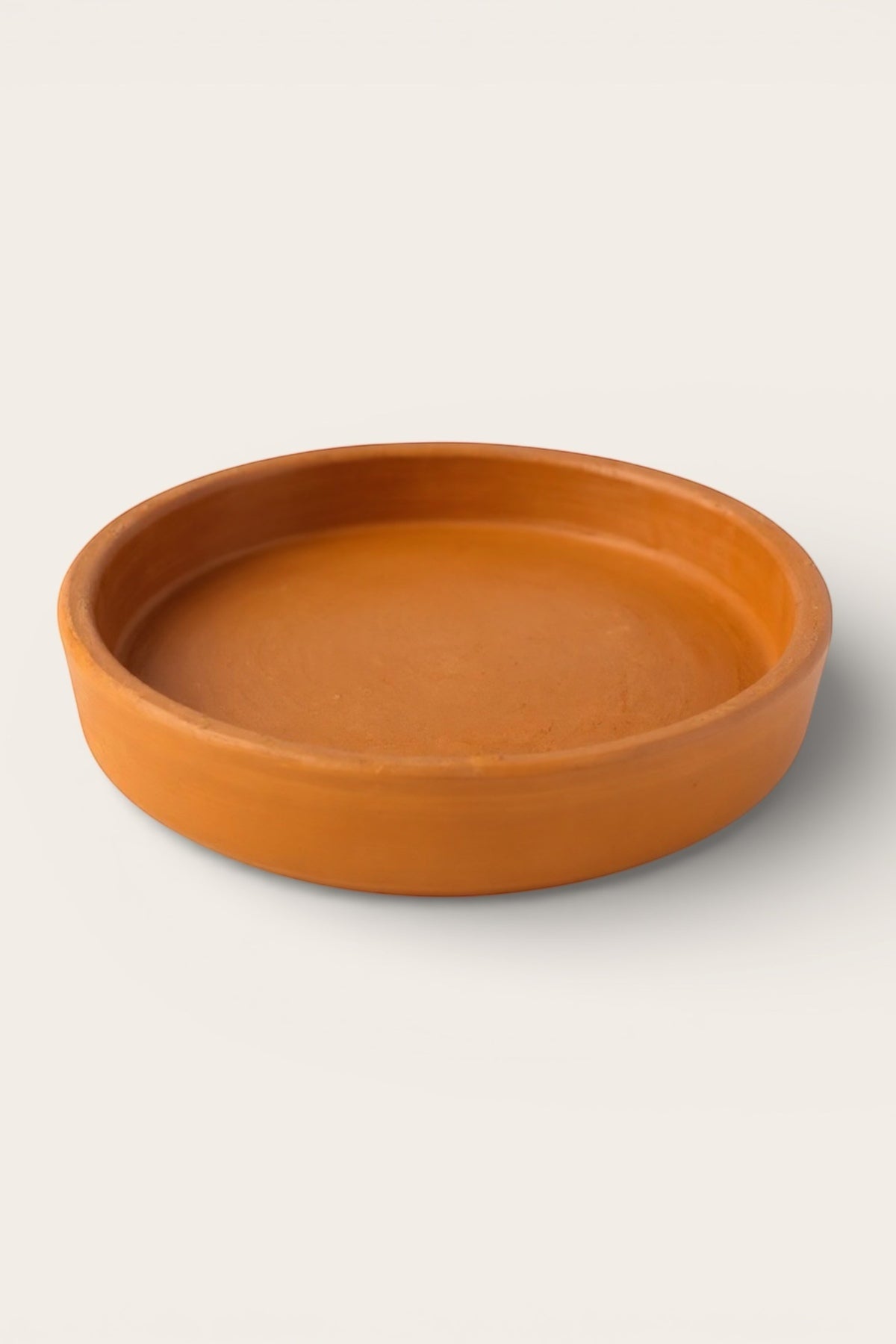 El Yapımı Doğal Toprak Yuvarlak Mangal Güveç Tava 39*37,5 cm Sadece Güveç