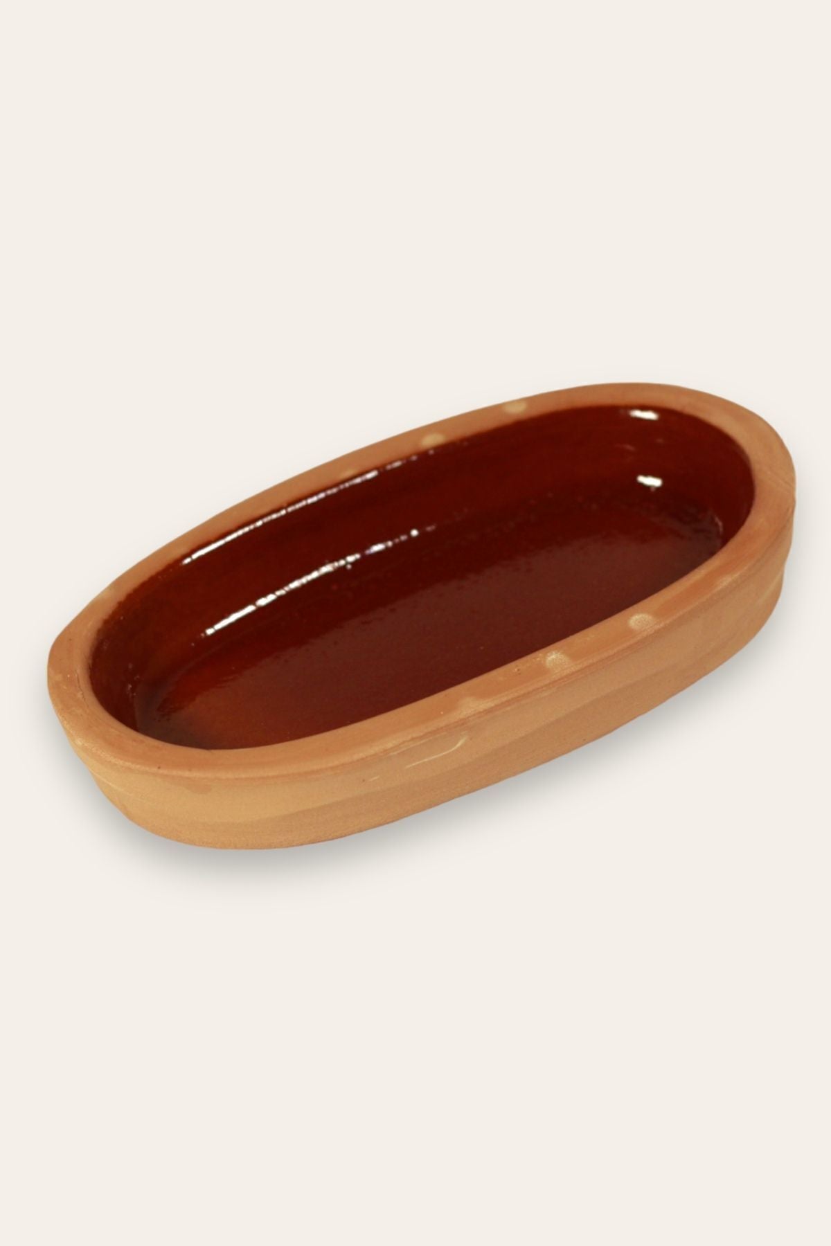 6'lı Toprak Sırlı Balık Güveci Tava 20x8x3 Cm (EV TİPİ FIRIN IÇİN)