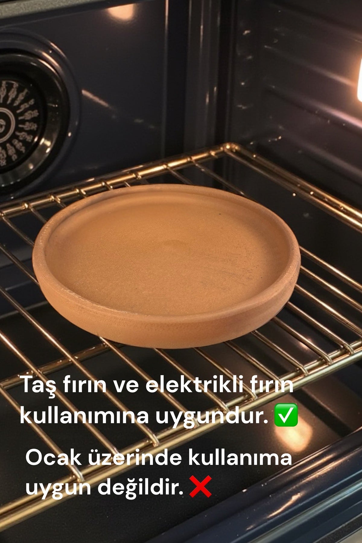 Hatay Belen Tavası Orta Boy Toprak Güveç 32*4 cm