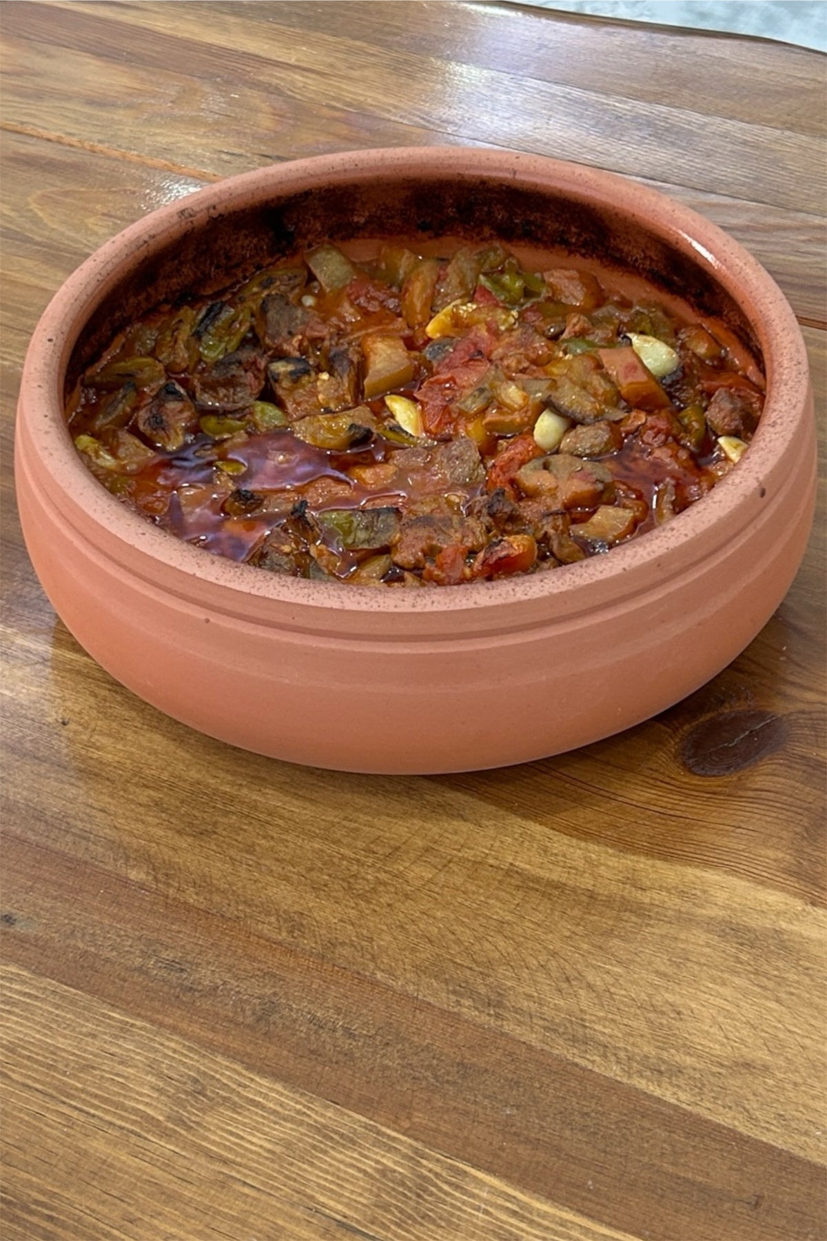 Şeffaf Sırlı Toprak Tava-Fırın Tepsisi Güveç Kabı Küçük boy 25x8 cm Ev tipi elektrikli fırın uyumlu