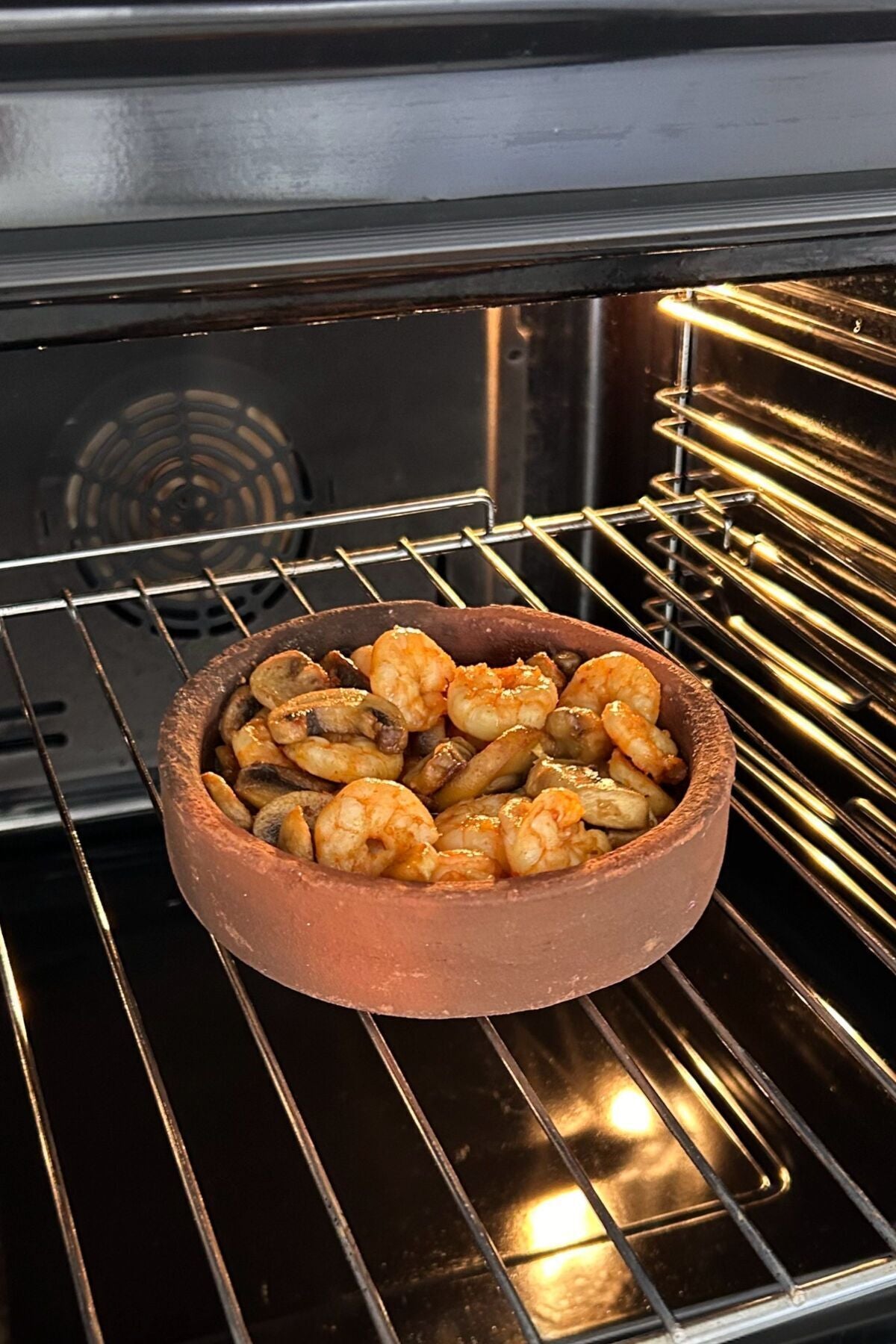 3'lü Toprak Karides-mantar Güveci Pişirme Tavası 18 Cm (AİRFRYER IÇİNDE KULLANILABİLİR)