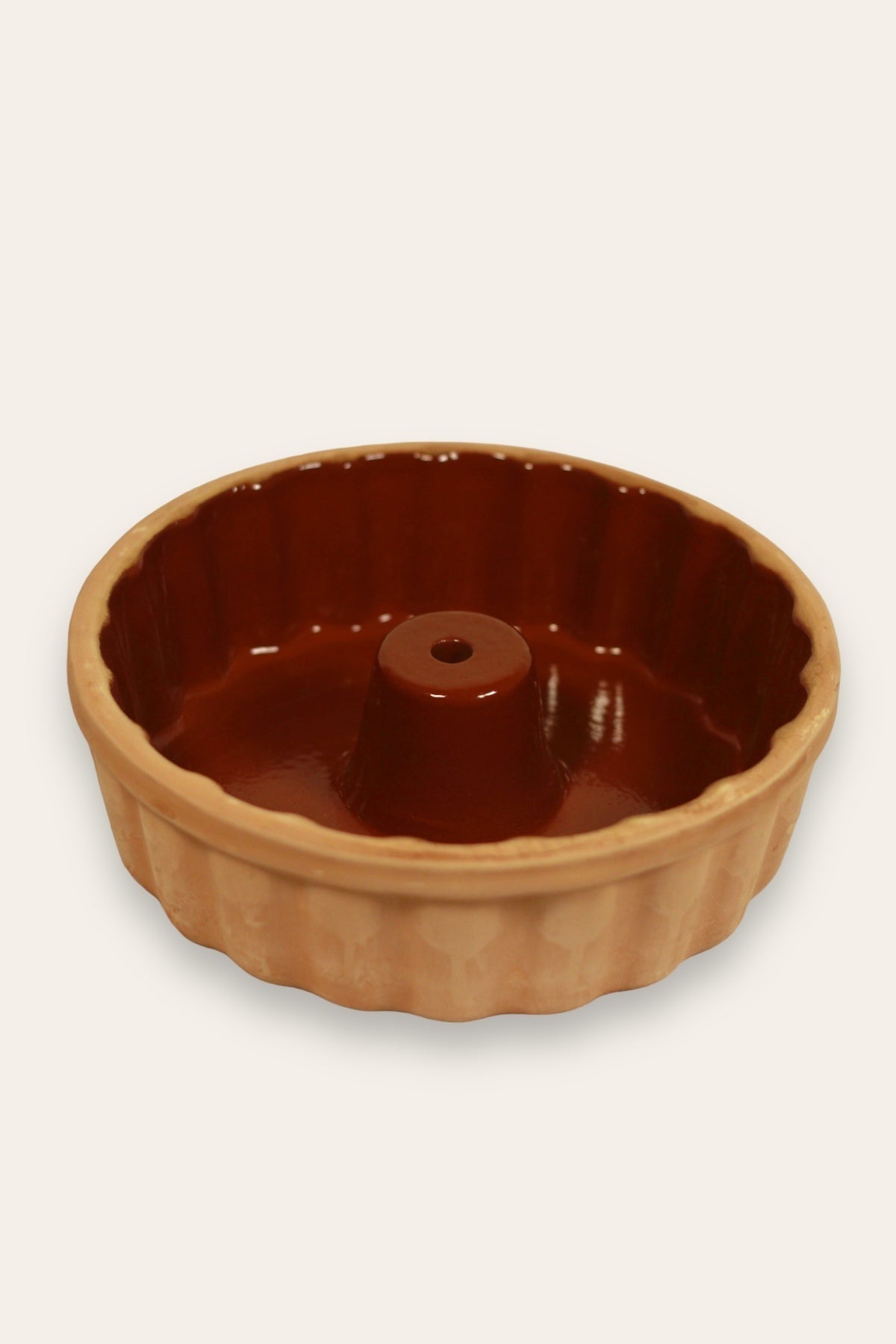 Toprak Sırlı Kek-turta Kalıbı 28x7 Cm